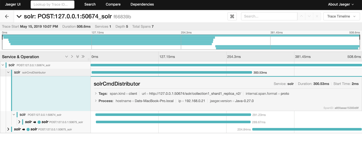 query request tracing