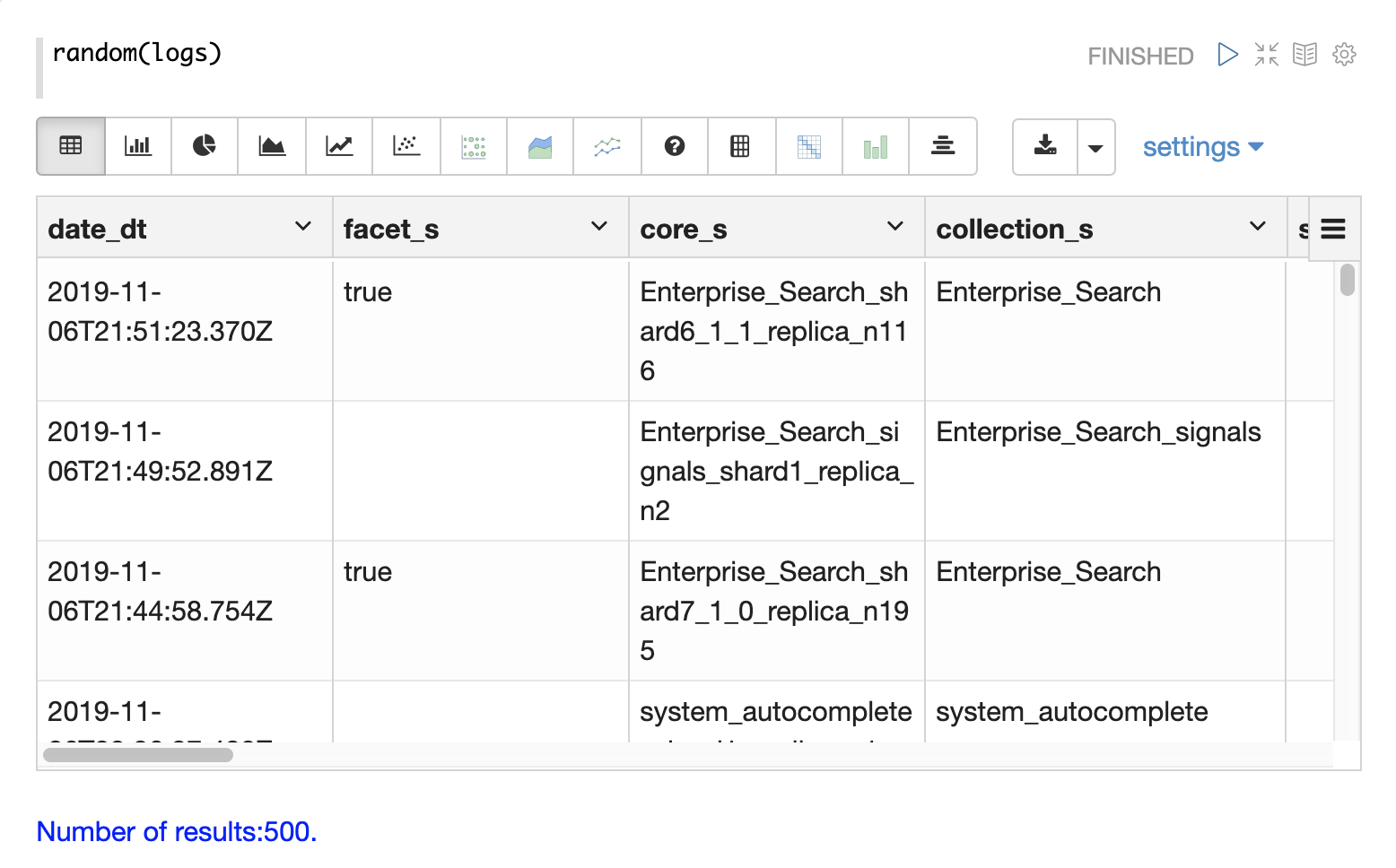 logs sample